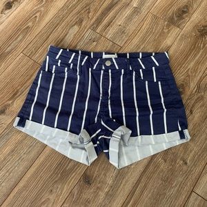 H&M Shorts Blue and White Stripes